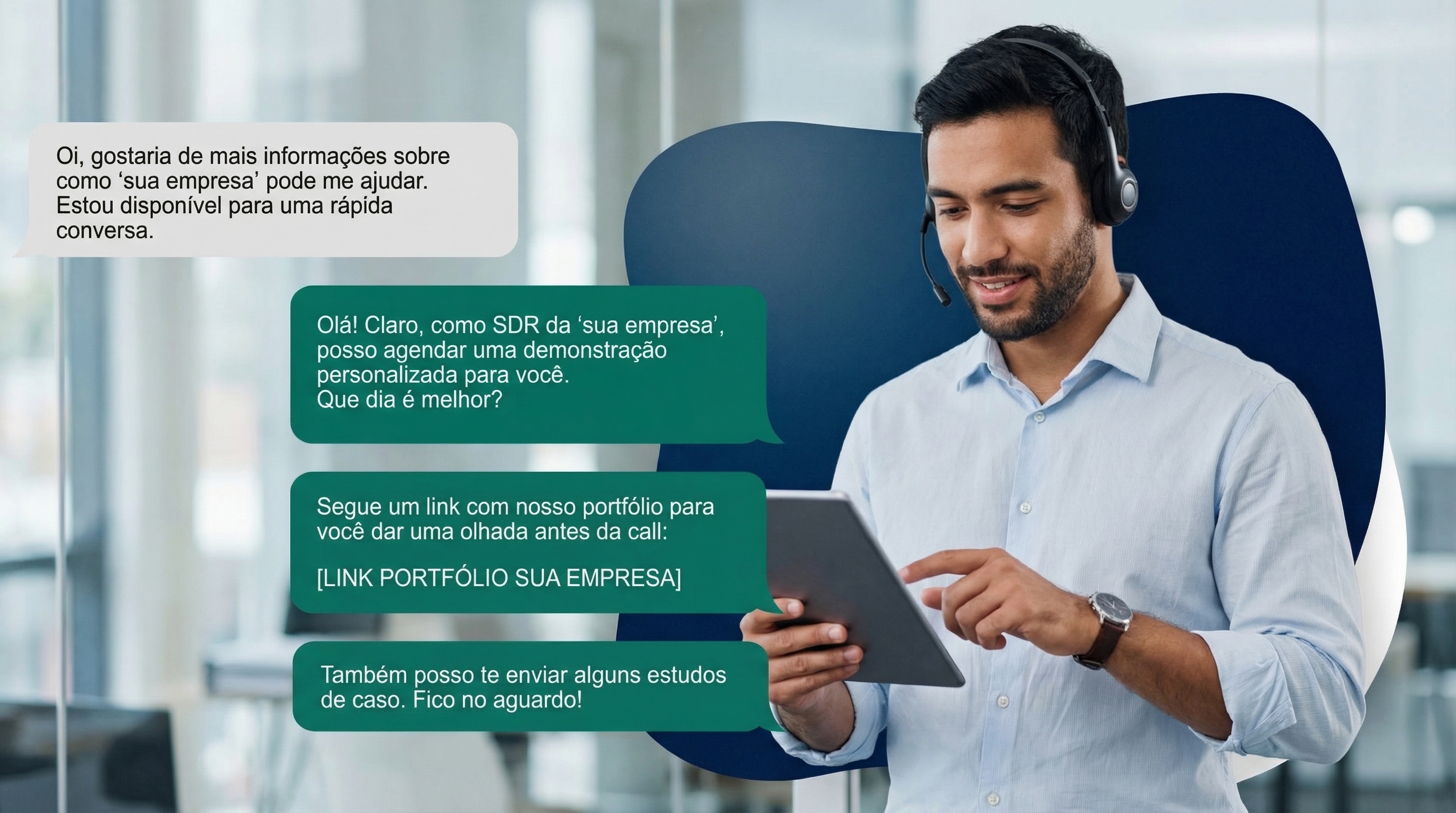 Conversa WhatsApp com Agente SDR da NTN Performance